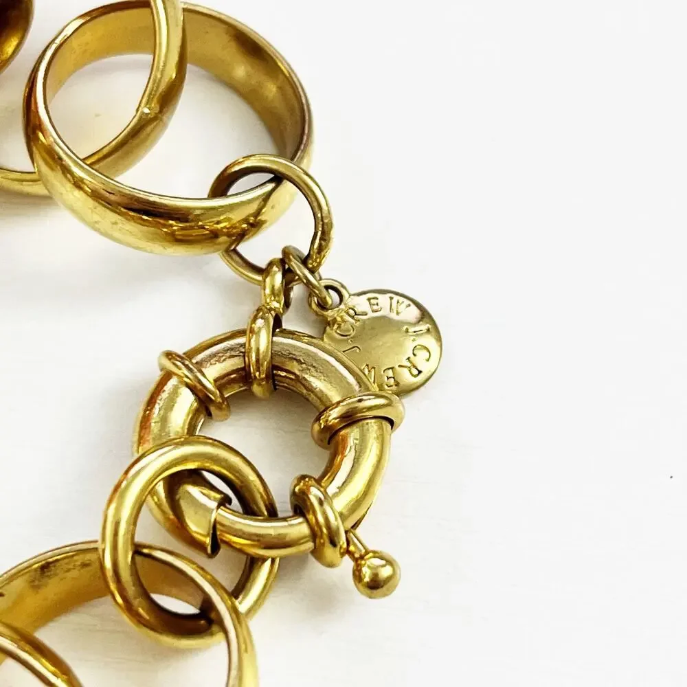 J. Crew Chunky Gold Tone Chain Bracelet